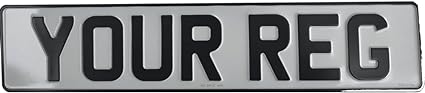 Pair of Metal Pressed Number Plates - Vintage Style & Durable | Quick Dispatch Plates & Signs