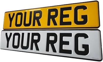 Pair of Metal Pressed Number Plates - Vintage Style & Durable | Quick Dispatch Plates & Signs